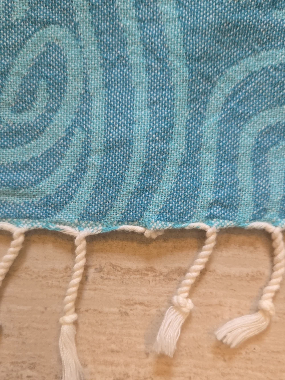 Sand Cloud 100% Turkish Organic Cotton Sea Turtle Swirl Fringed Edge Towel